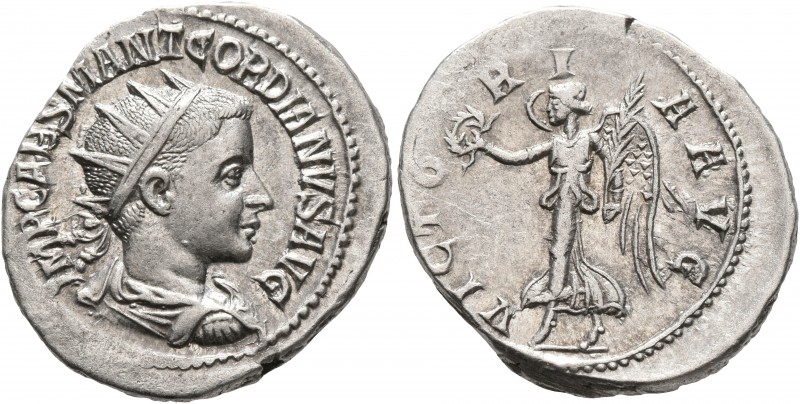 Gordian III, 238-244. Antoninianus (Silver, 23 mm, 5.22 g, 7 h), Antiochia, 238-...