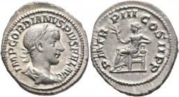 Gordian III, 238-244. Denarius (Bronze, 22 mm, 4.35 g, 7 h), Rome, 240. IMP GORDIANVS PIVS FEL AVG Laureate, draped and cuirassed bust of Gordian III ...