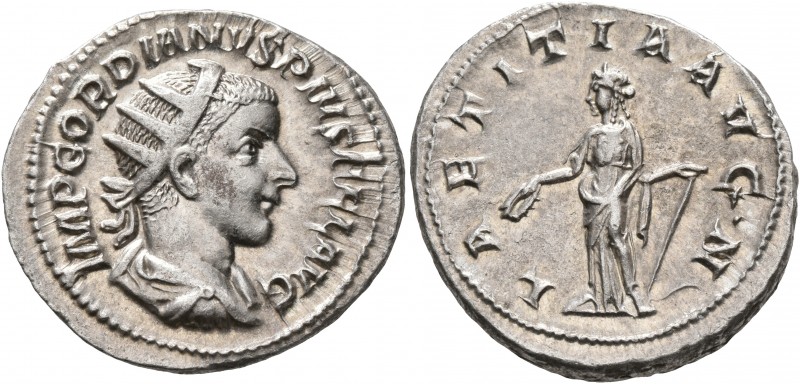 Gordian III, 238-244. Antoninianus (Silver, 23 mm, 4.50 g, 11 h), Rome, 240-243....