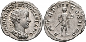 Gordian III, 238-244. Antoninianus (Silver, 22 mm, 4.69 g, 1 h), Rome, 241-243. IMP GORDIANVS PIVS FEL AVG Radiate, draped and cuirassed bust of Gordi...