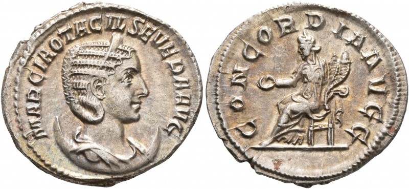 Otacilia Severa, Augusta, 244-249. Antoninianus (Silver, 23 mm, 3.50 g, 7 h), Ro...