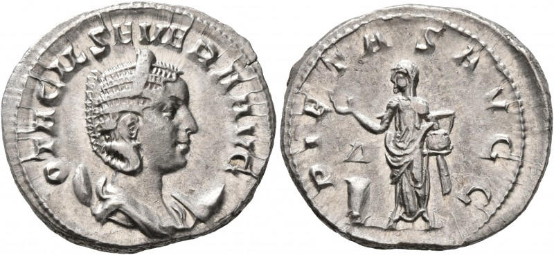 Otacilia Severa, Augusta, 244-249. Antoninianus (Silver, 23 mm, 4.88 g, 1 h), Ro...