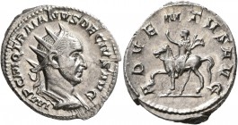 Trajan Decius, 249-251. Antoninianus (Silver, 23 mm, 4.32 g, 1 h), Rome. IMP C M Q TRAIANVS DECIVS AVG Radiate, draped and cuirassed bust of Trajan De...