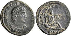 Hannibalianus, Rex Regum, 335-337. Follis (Bronze, 17 mm, 1.36 g, 5 h), Constantinopolis, 336-337. FL HANNIBALLIANO REGI Bare-headed, draped and cuira...