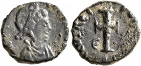 Galla Placidia, Augusta, 421-450. Nummus (Bronze, 12 mm, 1.13 g, 7 h), Rome, circa 425-435. [DN GALLA] PLACIDIA PF AVG Diademed and draped bust of Gal...