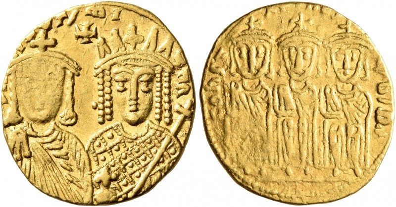Constantine VI & Irene, 780-797. Solidus (Gold, 20 mm, 4.42 g, 7 h), Constantino...