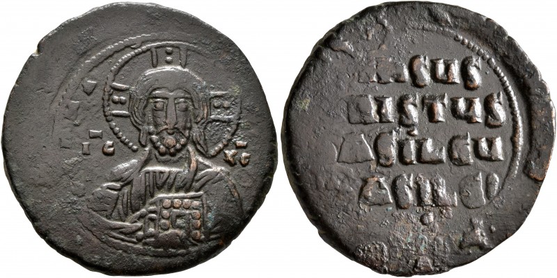 Anonymous Folles, time of Basil II & Constantine VIII, circa 976-1025. Follis (B...