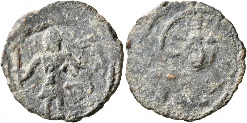 CRUSADERS. Edessa. Baldwin II, second reign, 1108-1118. Follis (Bronze, 23 mm, 3...