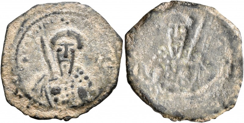 CRUSADERS. Antioch. Tancred, regent, 1101-1112. Follis (Bronze, 22 mm, 3.35 g, 1...