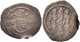 ISLAMIC, Umayyad Caliphate. temp. 'Abd al-Malik ibn Marwan, AH 65-86 / AD 685-705. Pashiz (Bronze, 16 mm, 1.00 g, 4 h), Arab Sasanian type, without mi...