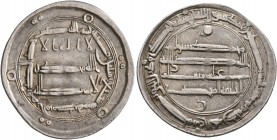 ISLAMIC, 'Abbasid Caliphate. Al-Mahdi, AH 158-169 / AD 775-785. Dirham (Silver, 25 mm, 2.88 g, 3 h), al-Muhammadiya, AH 167 = AD 783/4. SICA III, 1363...
