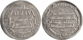 ISLAMIC, 'Abbasid Caliphate. al-Rashid, AH 170-193 / AD 786-809. Dirham (Silver, 24 mm, 3.10 g, 8 h), citing the caliph Harun al-Rashid as al-Khalifa ...