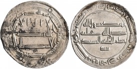 ISLAMIC, 'Abbasid Caliphate. al-Rashid, AH 170-193 / AD 786-809. Dirham (Silver, 25 mm, 2.93 g, 2 h), citing Yazid, al-Muhammadiya, AH 175 = AD 791/2....