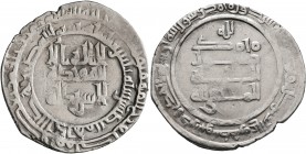 ISLAMIC, 'Abbasid Caliphate. Al-Muttaqi, AH 329-333 / AD 940-944. Dirham (Silver, 24 mm, 2.68 g, 8 h), citing the caliph al-Muttaqi lillah, Nisibin, A...