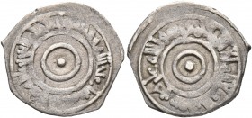 ISLAMIC, Fatimids. al-'Aziz billah, AH 365-386 / AD 975-996. 1/4 Dirham (Silver, 14 mm, 0.69 g), without mint and date. Album 706. Nicol 857. Very fin...