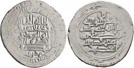 ISLAMIC, Syria & al-Jazira (Pre-Seljuq). Hamdanids. 'Uddat al-Dawla Abu Taghlib, AH 358-369 / AD 969-979. Dirham (Silver, 22 mm, 4.83 g, 1 h), citing ...