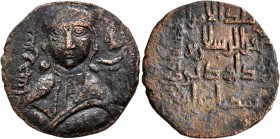 ISLAMIC, Anatolia & al-Jazira (Post-Seljuk). Artuqids (Kayfa & Amid). Fakhr al-Din Qara Arslan, AH 543-570 / AD 1148-1174. Dirham (Bronze, 26 mm, 7.92...
