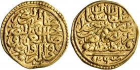 ISLAMIC, Ottoman Empire. Sulayman II Qanuni ('the Lawgiver'), AH 926-974 / AD 1520-1566. Sultani (Gold, 20 mm, 3.51 g, 3 h), Qustantiniya, AH 926 / AD...