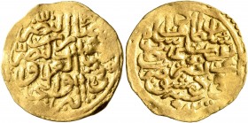 ISLAMIC, Ottoman Empire. Murad III, AH 982-1003 / AD 1574-1595. Sultani (Gold, 20 mm, 3.44 g, 6 h), Dimashq, AH 982 = AD 1574. Pere 267. Sultan 9615. ...