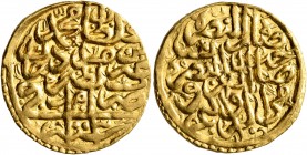ISLAMIC, Ottoman Empire. Mehmed III, AH 1003-1012 / AD 1595-1603. Sultani (Gold, 20 mm, 3.51 g, 10 h), Amid, AH 1003 = AD 1595. Damali 13-AD-A2e. An a...