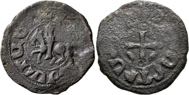 ARMENIA, Cilician Armenia. Baronial. Levon II, 1187-1198. Pogh (Bronze, 26 mm, 6...