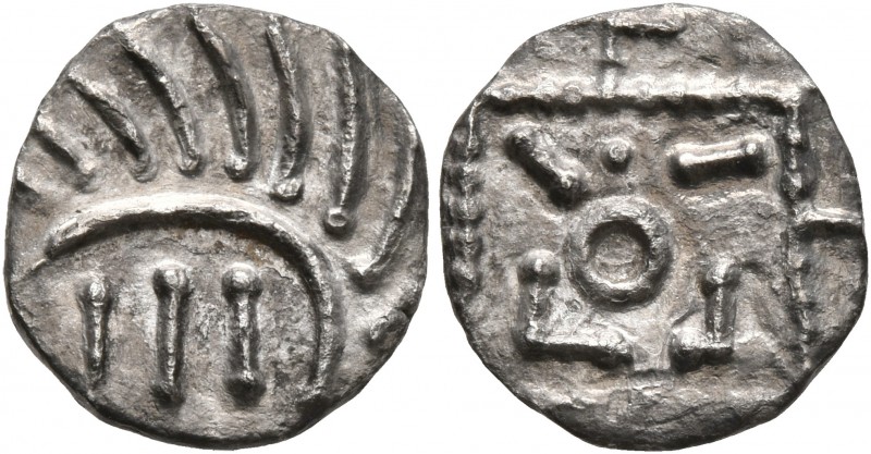 BRITISH, Anglo-Saxon. Continental Sceattas. Circa 715-750. Sceatt (Silver, 12 mm...