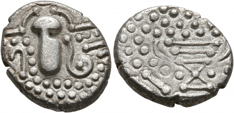 INDIA, Medieval. Malwa. Circa 1050-1150. Gadhaiya (Silver, 17 mm, 3.99 g, 10 h)....