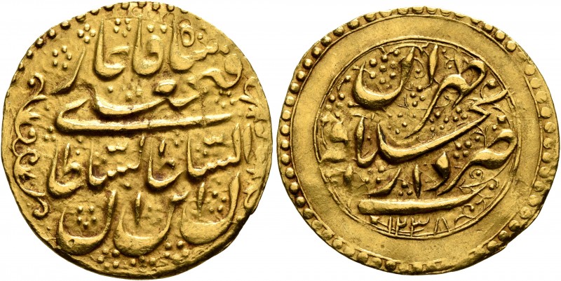 IRAN, Qajars. Fath 'Ali Shah, as Shah, AH 1212-1250 / AD 1797-1834. Toman (Gold,...