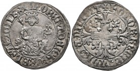 ITALY. Napoli (Regno). Roberto I il Saggio (the Wise) d'Angiò, 1309-1343. Gigliato (Silver, 29 mm, 3.95 g, 2 h), Napoli. + ROBЄRTUS DЄI GRA IЄRL' ЄT S...