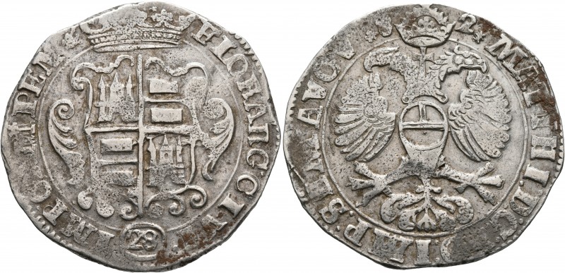 LOW COUNTRIES. Kampen. Gulden of 28 Stuivers (Silver, 40 mm, 19.87 g, 7 h), 1582...