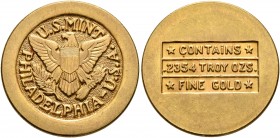 SAUDI ARABIA, Kingdom (Sa'ud). 'Abd al-'Aziz, AH 1350/1-1373 / AD 1932-1952. Pound (Gold, 22 mm, 8.00 g, 12 h), Philadelpia, 1947. U.S.MINT / PHILADEL...
