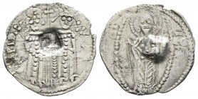 SERBIA. Stefan Uros IV Dusan, as Tsar, 1345-1355. Gros (Silver, 19 mm, 0.56 g, 9 h). RPID[...] Stefan Uroš IV standing facing on the left, holding lil...