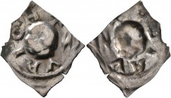SWITZERLAND. Zürich. Fraumünsterabtei, 13th century. Vierzipfliger Pfennig (Silver, 20 mm, 0.37 g). ZVRICH+ Head of Saint Felix to left. Rev. Incuse o...