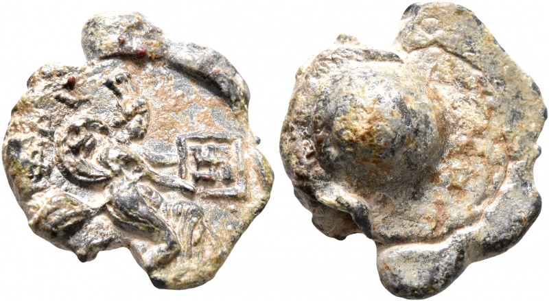 SEALS, Roman. Seal (Lead, 17 mm, 4.51 g), a conical Roman lead seal, circa 3rd-4...