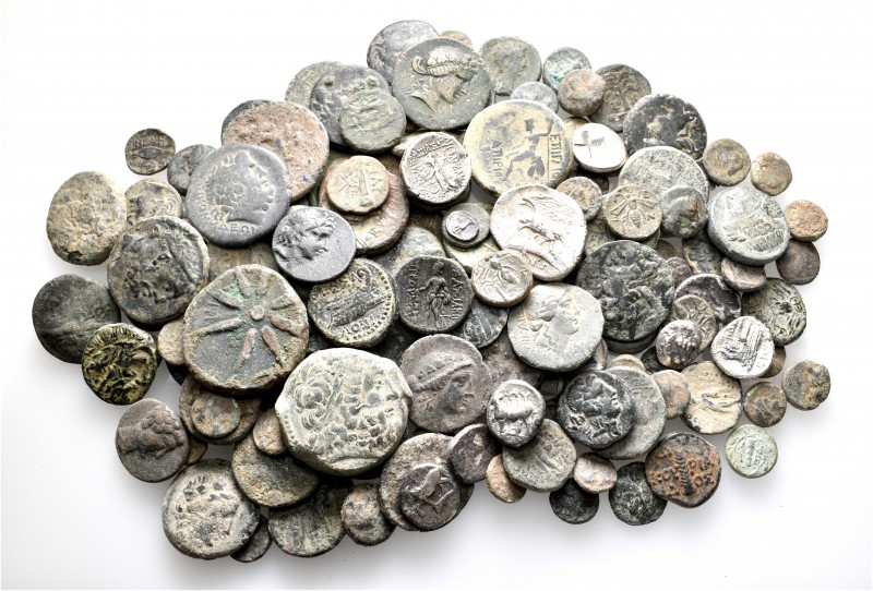 A lot containing 9 silver and 145 bronze coins. All: Greek. Fair to fine. LOT SO...