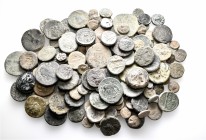 A lot containing 6 silver and 151 bronze coins. All: Greek. Fair to fine. LOT SOLD AS IS, NO RETURNS. 157 coins in lot.