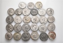 A lot containing 27 silver coins. All: Roman Provincial. About very fine to good very fine. LOT SOLD AS IS, NO RETURNS. 27 coins in lot.