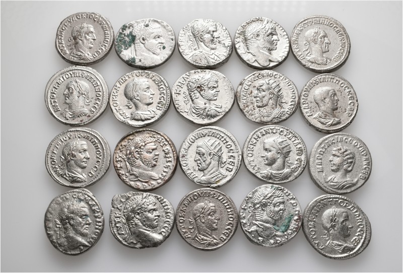 A lot containing 20 silver coins. All: Roman Provincial. About very fine to good...