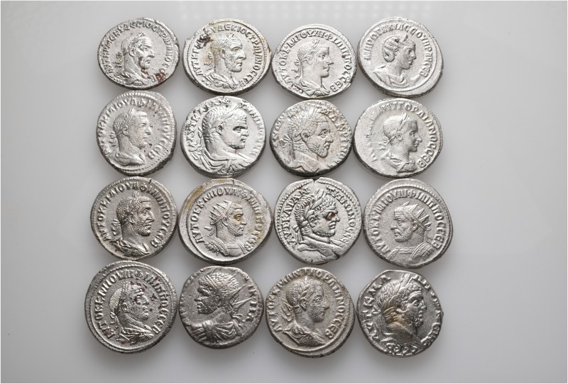 A lot containing 16 silver coins. All: Roman Provincial. About very fine to good...