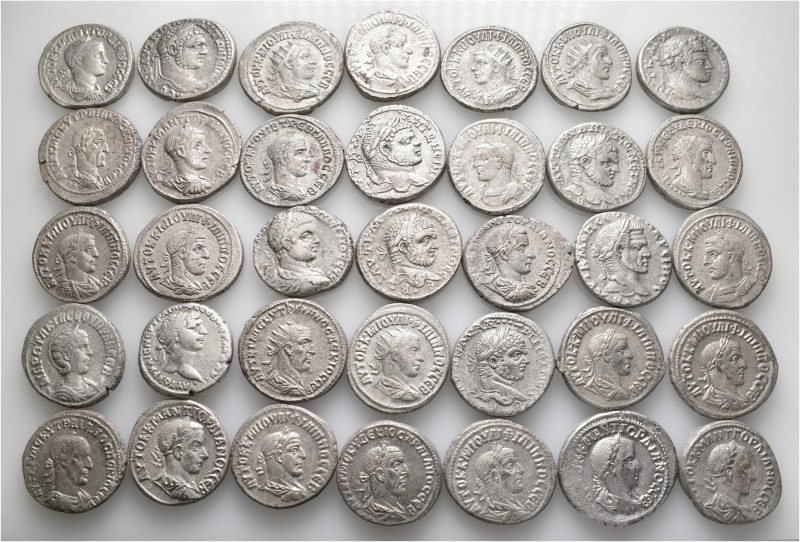 A lot containing 35 silver coins. All: Roman Provincial. About very fine to good...