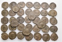A lot containing 40 bronze coins. All: Victorinus Antoniniani. About very fine to very fine. LOT SOLD AS IS, NO RETURNS. 40 coins in lot.