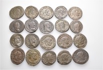 A lot containing 20 bronze coins. All: Roman Imperial. Very fine to good very fine. LOT SOLD AS IS, NO RETURNS. 20 coins in lot.