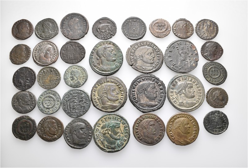 A lot containing 33 bronze coins. All: Roman Imperial. About very fine to good v...