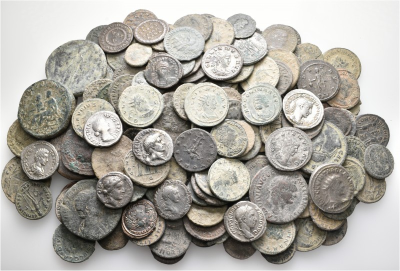 A lot containing 7 silver and 164 bronze coins. All: Roman Imperial. Fair to fin...