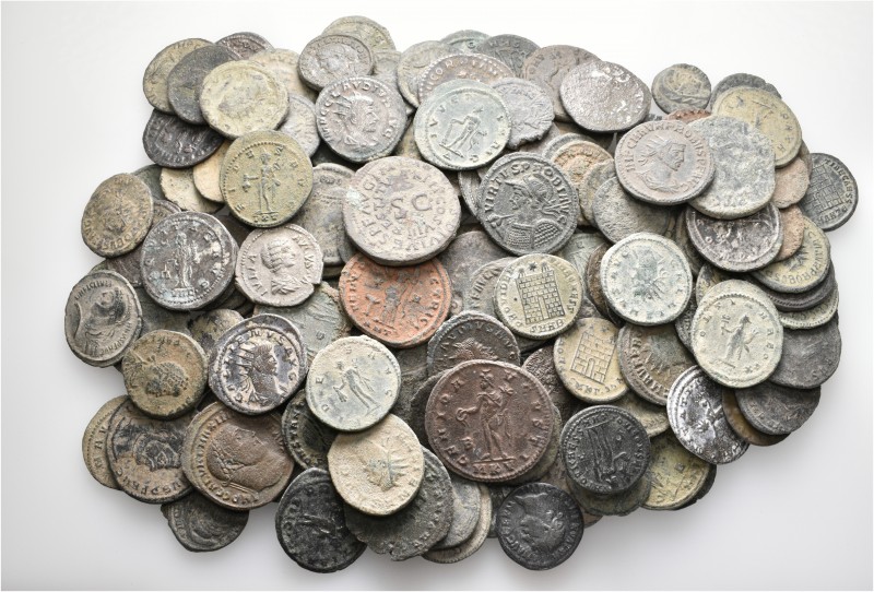 A lot containing 2 silver and 163 bronze coins. All: Roman Imperial. Fair to fin...