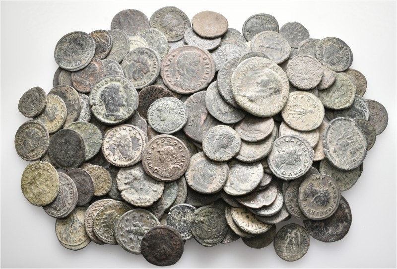 A lot containing 166 bronze coins. All: Roman Imperial. Fair to fine. LOT SOLD A...