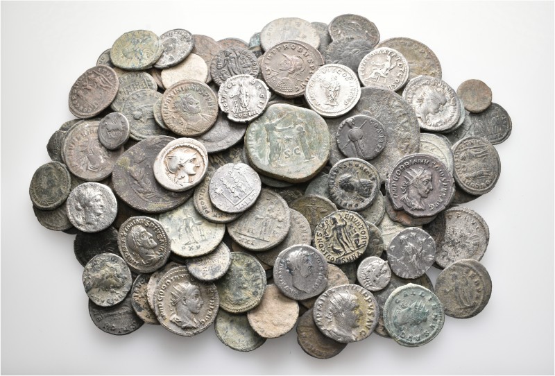 A lot containing 17 silver and 147 bronze coins. All: Roman Imperial. Fair to fi...