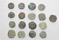 A lot containing 17 bronze coins. All: Axum. Fair to good fine. LOT SOLD AS IS, NO RETURNS. 17 coins in lot.