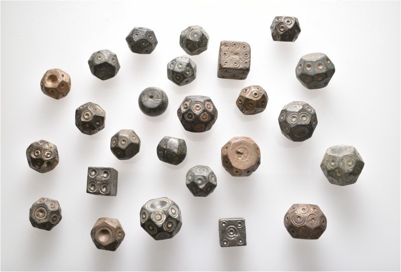 A lot containing 25 bronze weights. All: Islamic. Fine to very fine. LOT SOLD AS...