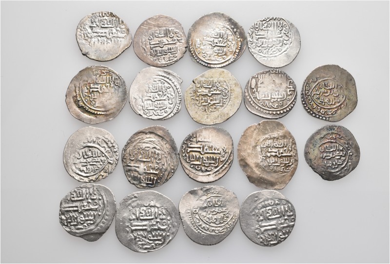 A lot containing 18 silver coins. All: Ilkhanids. About very fine to good very f...